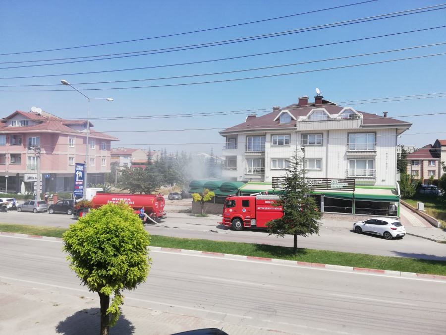 İnegöl’de korkutan yangın