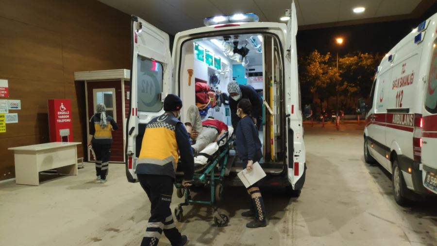 Korkutan kazada 1 kişi yaralandı