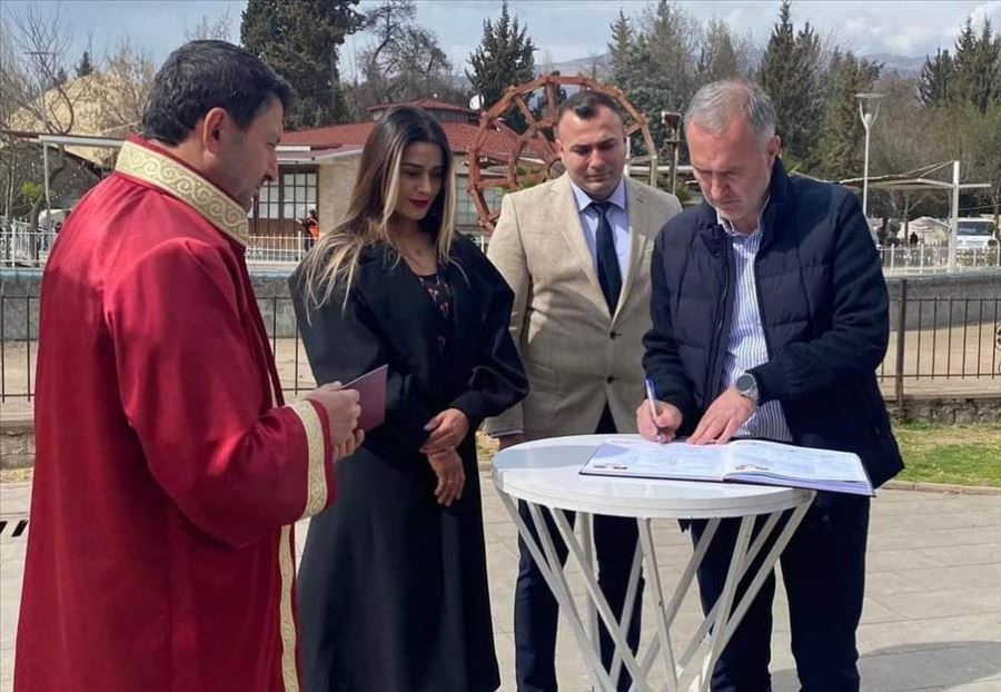İnegöllü Zabıtanın Nikahını Kahramanmaraş’ta Başkan Taban Kıydı