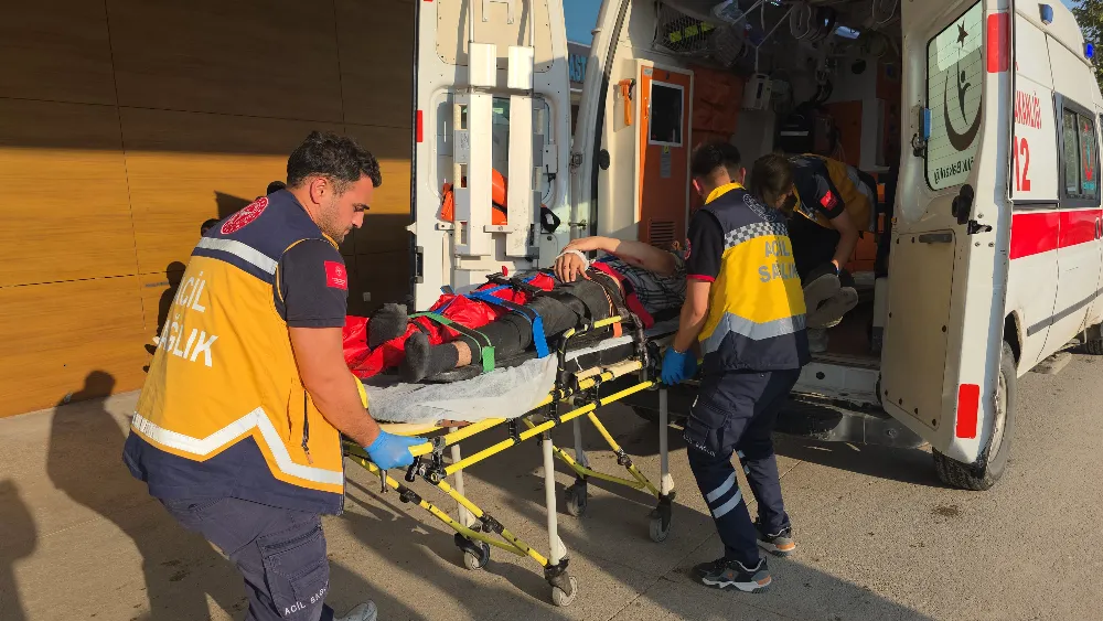 İnegöl’de motosiklet kazası: Sürücü ağır yaralandı