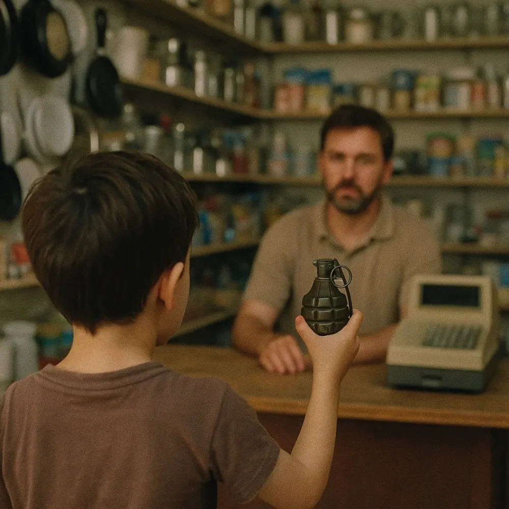 Çocuk tarlada bulduğu el bombasını babasına götürdü