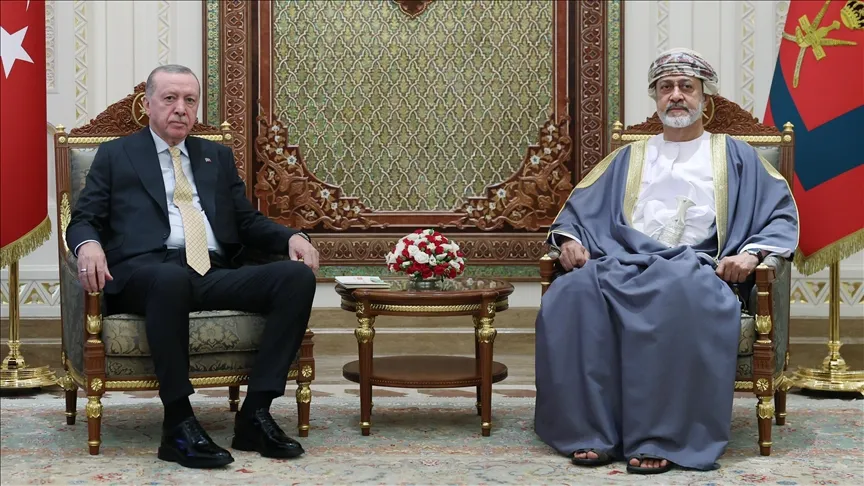 Cumhurbaşkanı Erdoğan, Umman Sultanı Heysem bin Tarık ile görüştü