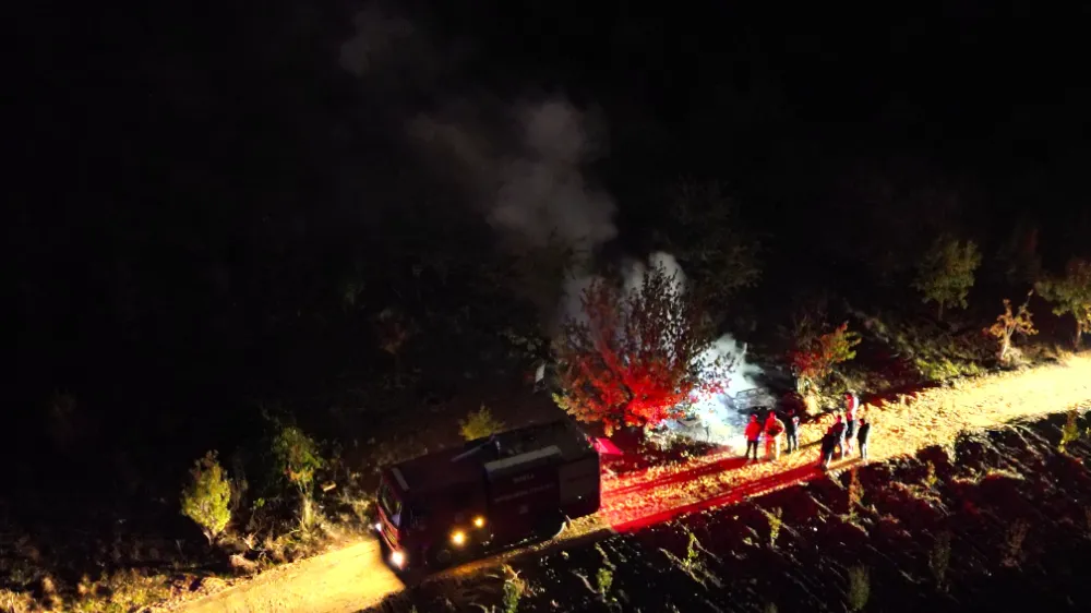 İnegöl’de çıkan  baraka yangını itfaiye ekiplerince söndürüldü
