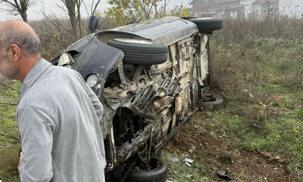 Bursa’da Takla Atan Otomobil: 1 Yaralı