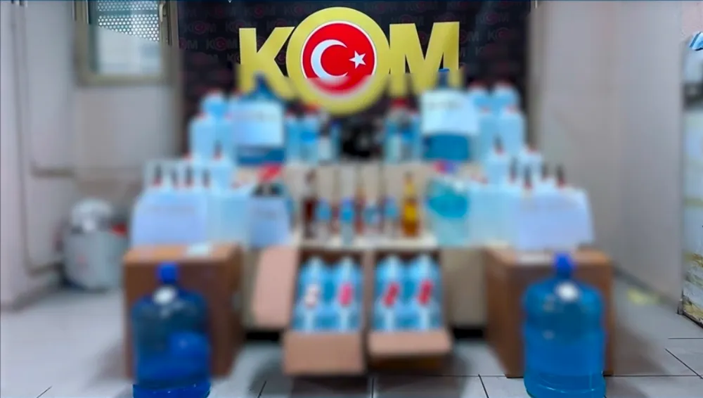 Sahte ve kaçak içki  operasyonlarında 169 şüpheli  hakkında adli işlem başlatıldı