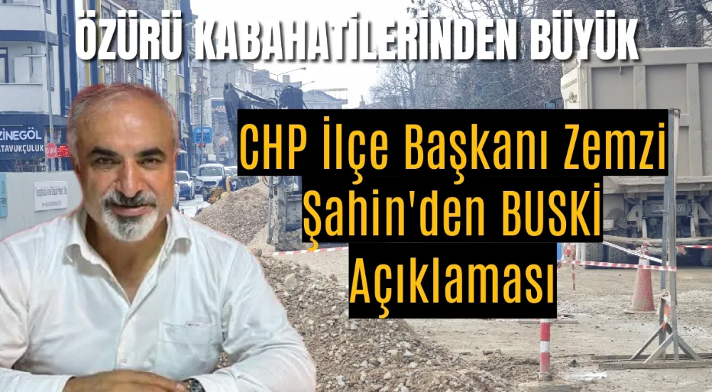 İnegöl CHP İlçe Başkanı Zemzi Şahin