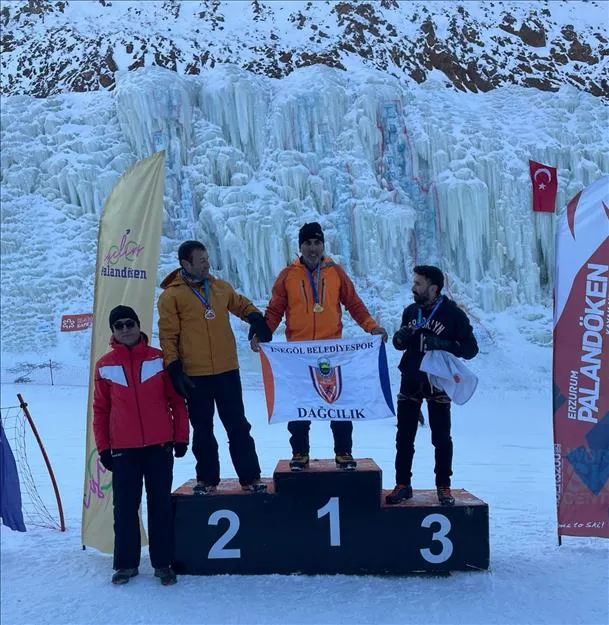 İnegöllü Sporcu Buz Tırmanış Türkiye Şampiyonu Oldu