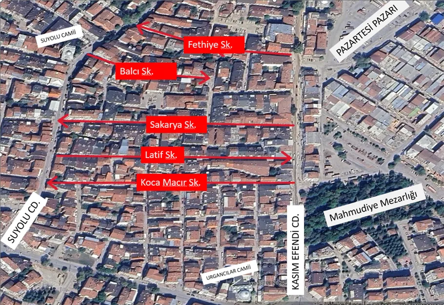 İnegöl’de 2 Mahallede 5 Sokakta Tek Yön Uygulaması Başladı
