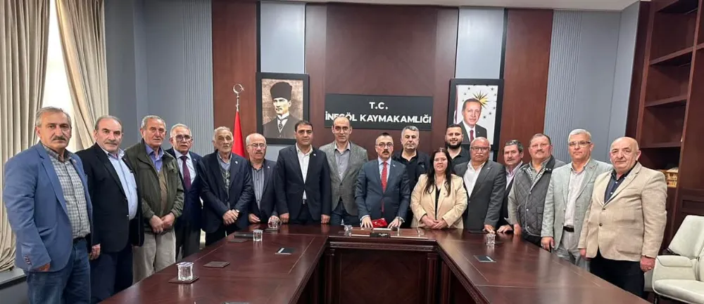 İnegöl Mahalle Muhtarlarından Kaymakam Arslan’a Hayırlı Olsun Ziyareti