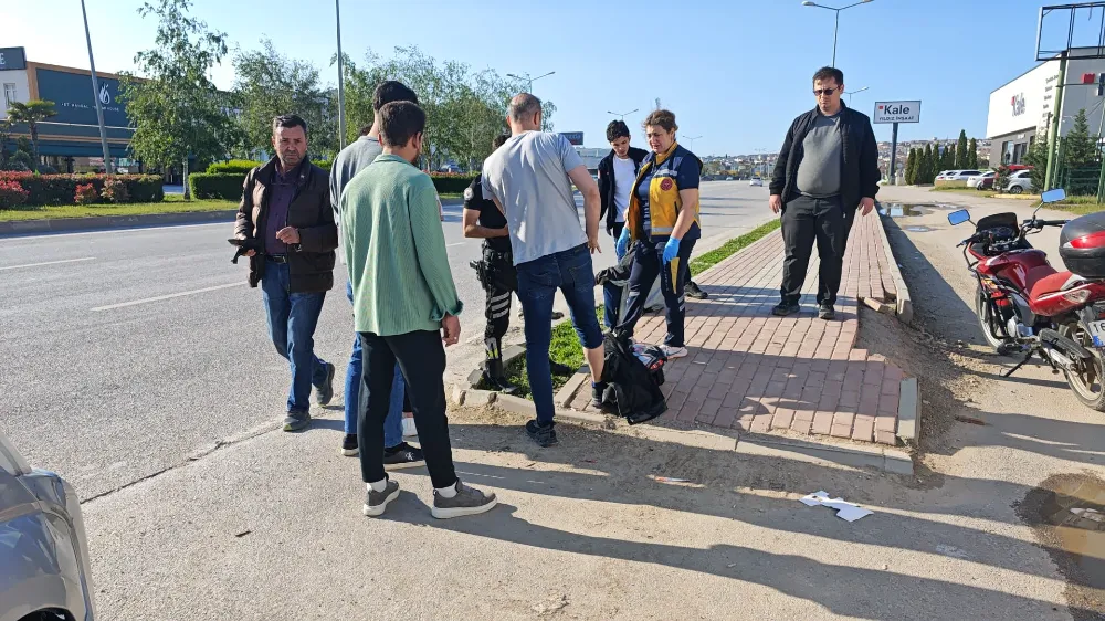 İnegöl’de Motosiklet ile Bisiklet Çarpıştı: 2 Yaralı