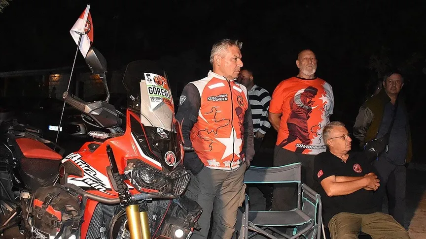 Motosiklet gönüllüleri Büyük Taarruz