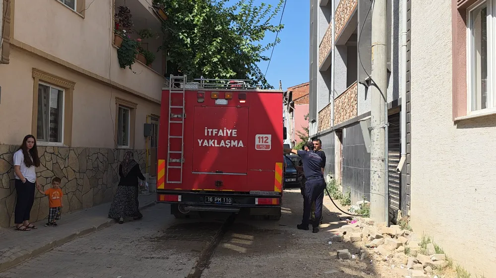 İnegöl’de kombiden çıkan yangın korkuttu