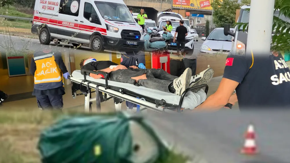 Kamyondan Düşen Naylon Balyası Kazaya Neden Oldu: 1 Yaralı