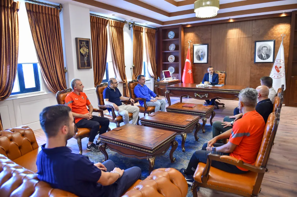 Sultan Su İnegölspor altyapısından Kaymakam Arslan’a ziyaret