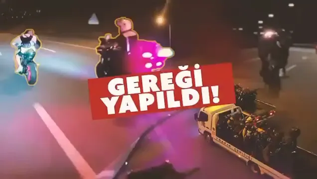 Trafik Güvenliğini Tehlikeye Atan 17 Motosiklet Sürücüsü Yakalandı