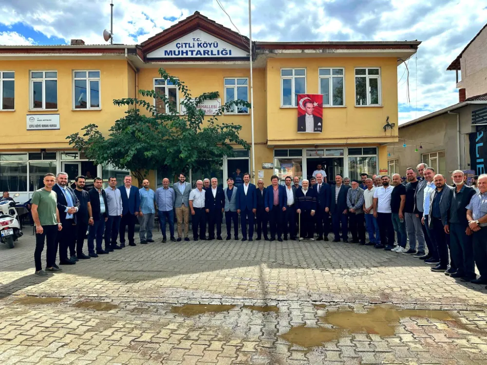 Çitli’de siyasi ziyaret: Köprü sorunu gündeme geldi