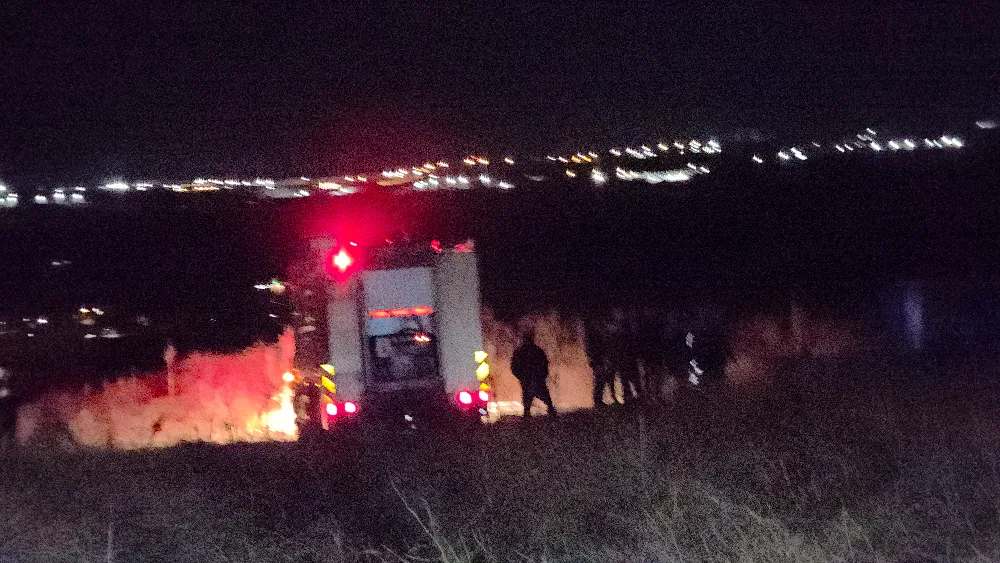 İnegöl’de anız yangını kontrol altına alındı, 6 kişi emniyete götürüldü